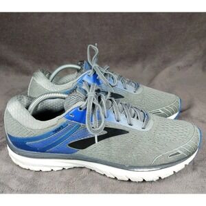 Brooks Adrenaline GTS 18 1102711D015 Mens Gray Blue Running Shoes Size 10.5D